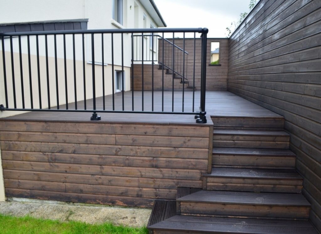 Fabrication Et Pose De Terrasse Bois En Ille 1180 L